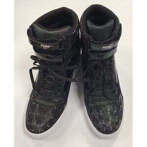 Woman’s Puma High Tops Black Size 8 🩶